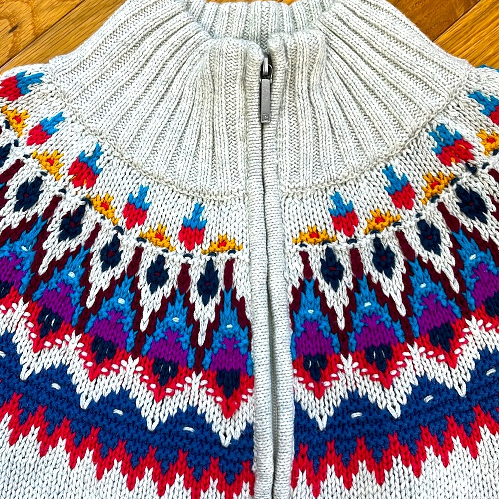 Chaps Zip Up Sweater - Picture 2 of 9